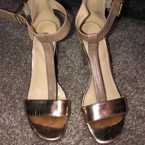 Nine West nude heels. Size 8.5